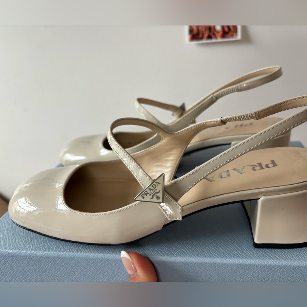 Prada Mary Jane slingback pumps